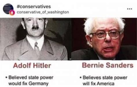 are bernie's policies similar to the nazi socialist party